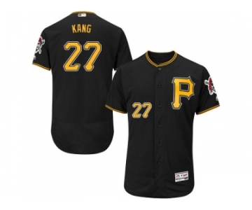 Men Pittsburgh Pirates #27 Jung-ho Kang Black Flexbase Authentic Collection Stitched MLB Jersey