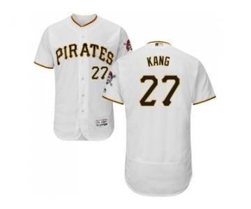Men Pittsburgh Pirates #27 Jung-ho Kang White Flexbase Authentic Collection Stitched MLB Jersey