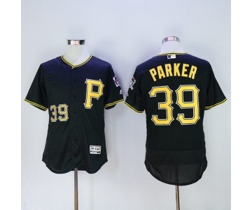 Men Pittsburgh Pirates #39 dave parker Majestic Black Flexbase Authentic Collection Player Jersey
