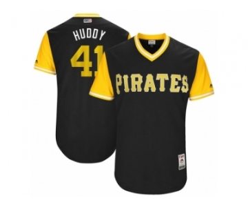 Men's 2017 Little League World Series Pirates #41 Daniel Hudson Huddy Black Jersey