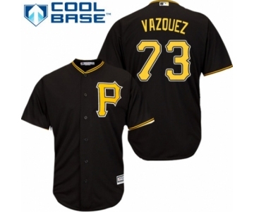 Men's Majestic Pittsburgh Pirates #73 Felipe Vazquez Replica Black Alternate Cool Base MLB Jersey