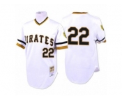 Men's Mitchell and Ness 1971 Pittsburgh Pirates #22 Andrew McCutchen Replica White Throwback MLB Jersey