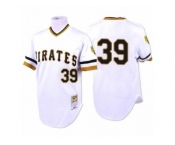 Men's Mitchell and Ness 1971 Pittsburgh Pirates #39 Dave Parker Replica White Throwback MLB Jersey