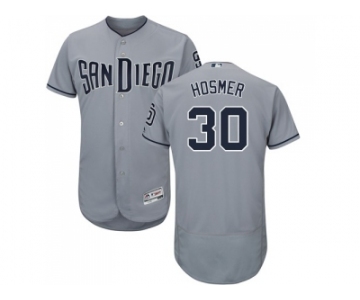 Men San Diego Padres #30 Eric Hosmer Gray Flexbase Authentic Collection Stitched Baseball Jersey