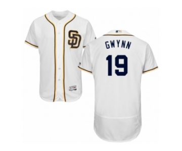 Men's Majestic San Diego Padres #19 Tony Gwynn White Flexbase Authentic Collection MLB Jersey