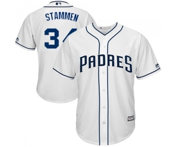 Men's Majestic San Diego Padres #34 Craig Stammen Replica White Home Cool Base MLB Jersey