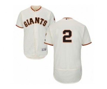 Men's Majestic San Francisco Giants #2 Denard Span Cream Flexbase Authentic Collection MLB Jersey
