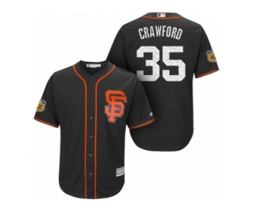 Men's San Francisco Giants #35 Brandon Crawford 2017 Spring Training Cool Base Stitched MLB Jersey