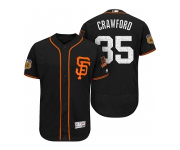Men's San Francisco Giants #35 Brandon Crawford 2017 Spring Training Flex Base Authentic Collection Stitched Baseball Jersey