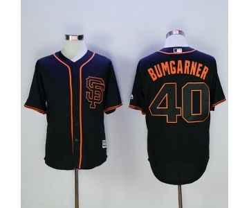 Men's San Francisco Giants #40 Madison Bumgarner Majestic Black Cool Base Player Jersey