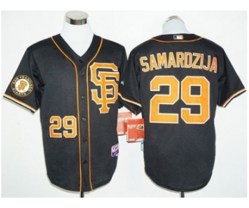 San Francisco Giants #29 Jeff Samardzija Black 2016 Cool Base Stitched Baseball Jersey