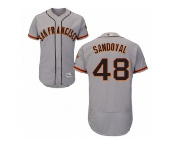 San Francisco Giants #48 Pablo Sandoval Grey Flexbase Authentic Collection MLB Jersey