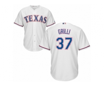 Texas Rangers #37 Jason Grilli Replica White Home Cool Base MLB Jersey