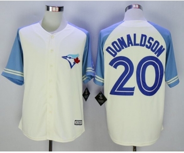 Men Toronto Blue Jays #20 Josh Donaldson Blue Exclusive 2016 Official Cool Base Jersey