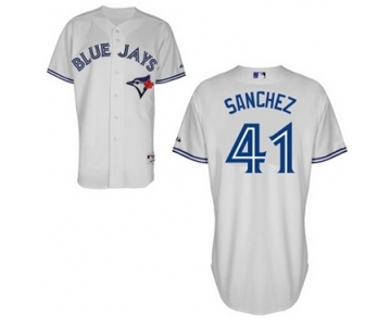 Men Toronto Blue Jays #41 Aaron Sanchez White Jersey