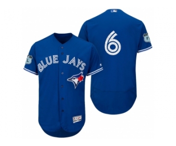 Men's Toronto Blue Jays #6 Marcus Stroman 2017 Spring Training Flex Base Authentic Collection Stitched Baseball Jersey