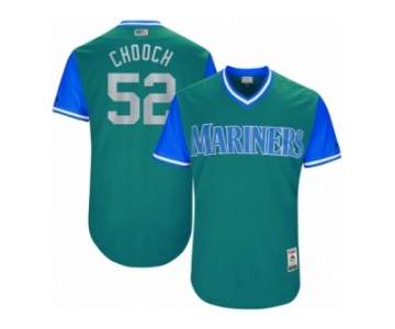 Men's 2017 Little League World Series Mariners #52 Carlos Ruiz Chooch Aqua Jersey
