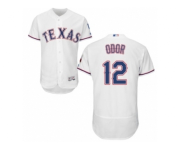 Men's Majestic Texas Rangers #12 Rougned Odor White Flexbase Authentic Collection MLB Jersey