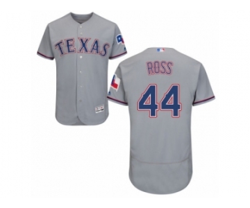 Men's Majestic Texas Rangers #44 Tyson Ross Grey Flexbase Authentic Collection MLB Jersey