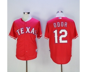 Men's Texas Rangers #12 Rougned Odor Majestic Red Player Authentic Jersey