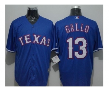 Texas Rangers #13 Joey Gallo Blue New Cool Base Stitched Baseball Jersey