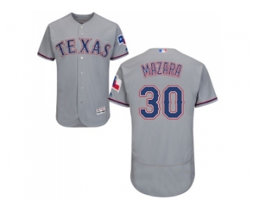 Texas Rangers #30 Nomar Mazara Grey Flexbase Authentic Collection Stitched MLB Jersey