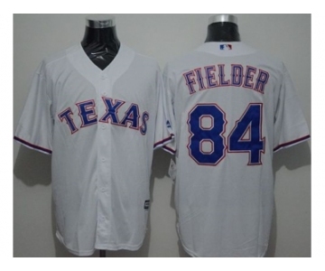 Texas Rangers #84 Prince Fielder White New Cool Base Stitched Baseball Jersey