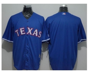 Texas Rangers Blank Blue New Cool Base Stitched Baseball Jersey