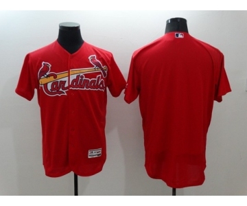 Men St. Louis Cardinals Blank Majestic Red Flexbase Authentic Collection Player Jersey