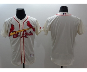 Men St. Louis Cardinals blank Majestic cream Flexbase Authentic Collection Player Jersey