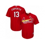 Men's Majestic St. Louis Cardinals #13 Matt Carpenter Replica Red Cool Base MLB Jersey
