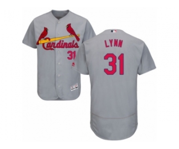 Men's Majestic St. Louis Cardinals #31 Lance Lynn Grey Flexbase Authentic Collection MLB Jersey