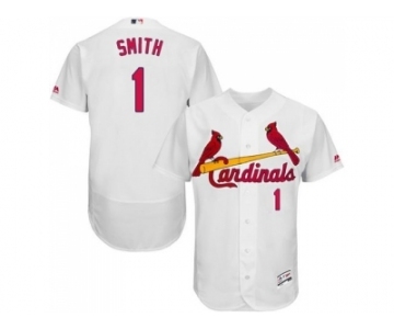 St.Louis Cardinals #1 Ozzie Smith White Flexbase Authentic Collection Stitched Baseball Jersey