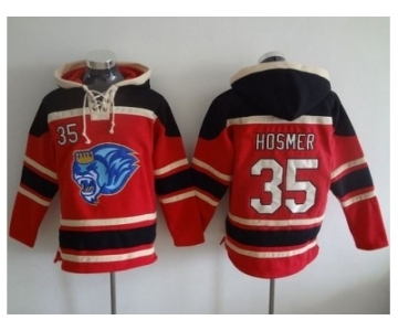 Kansas City Royals #35 Eric Hosmer Red Sawyer Hooded Sweatshirt MLB Hoodie