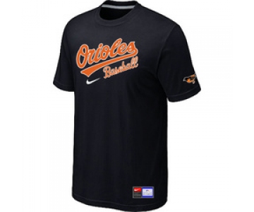 MLB Baltimore Orioles Nike Black Short Sleeve Practice T-Shirt