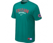MLB Chicago Cubs Nike Green Short Sleeve Practice T-Shirt