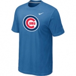 MLB Chicago Cubs Nike light Blue Club Logo T-Shirt