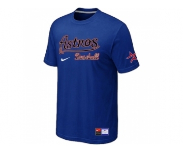MLB Houston Astros Blue Nike Short Sleeve Practice T-Shirt