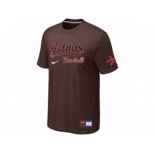 MLB Houston Astros Brown Nike Short Sleeve Practice T-Shirt