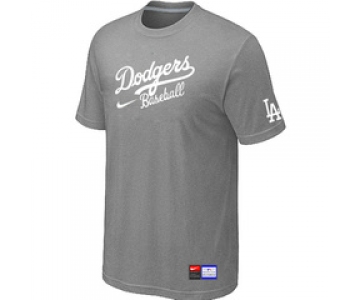 MLB Los Angeles Dodgers Nike Short Sleeve Practice T-Shirt light L.Grey