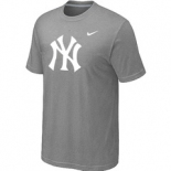 MLB New York Yankees Heathered L.Grey Nike Blended T-Shirt