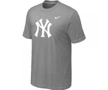 MLB New York Yankees Heathered L.Grey Nike Blended T-Shirt