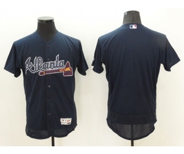 Men Atlanta Braves Blank Majestic Blue Flexbase Authentic Collection Jersey