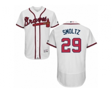 Men's Majestic Atlanta Braves #29 John Smoltz White Flexbase Authentic Collection MLB Jersey