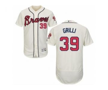 Men's Majestic Atlanta Braves #39 Jason Grilli Cream Flexbase Authentic Collection MLB Jersey