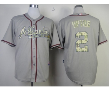 mlb jerseys atlanta braves #2 upton grey[number camo]