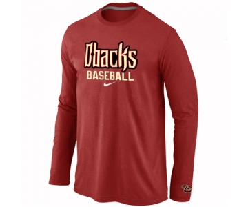 Arizona Diamondbacks Crimson Long Sleeve T-Shirt RED