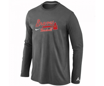 Atlanta Braves Long Sleeve T-Shirt D.Grey