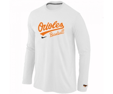 Baltimore Orioles Long Sleeve T-Shirt White