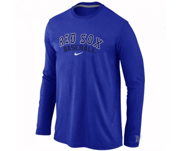 Boston Red Sox Long Sleeve T-Shirt Blue